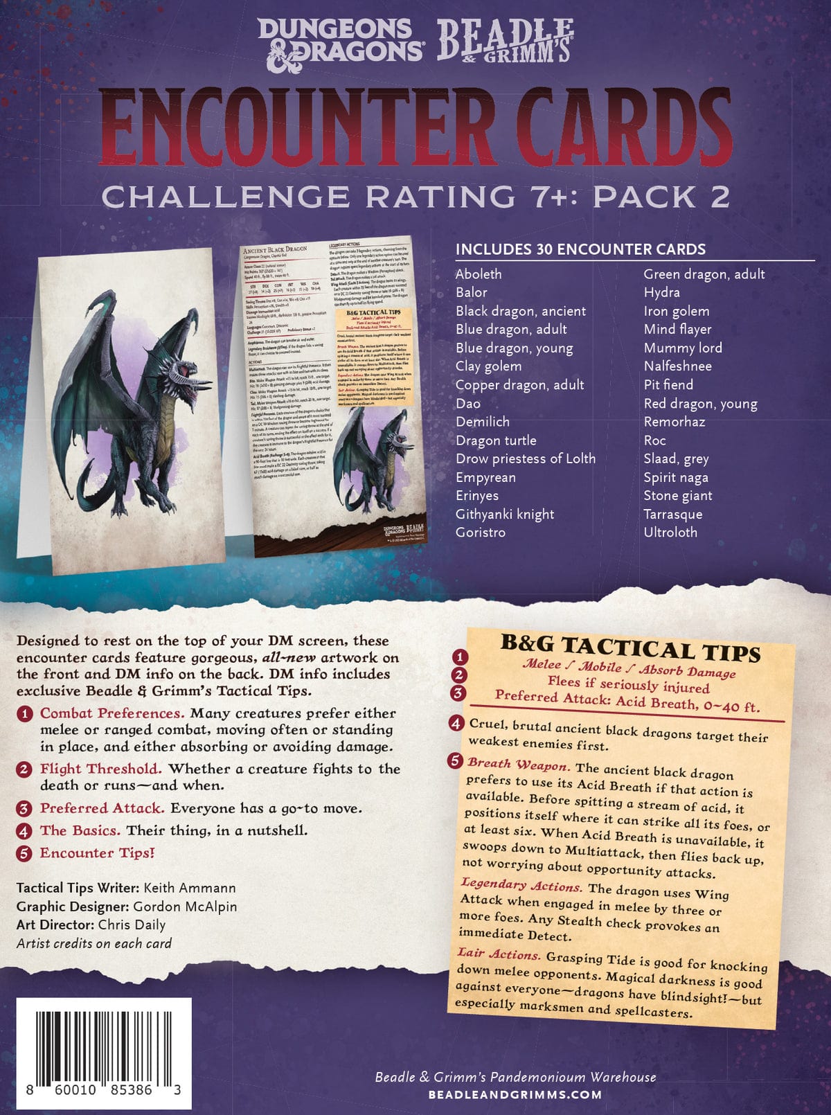 Encounter Cards D&D - Challenge Rating 7+ Pack 2 - Saltire Games