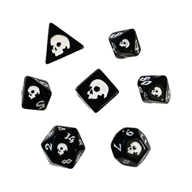 Black Death Polyhedral Dice Set - Saltire Games