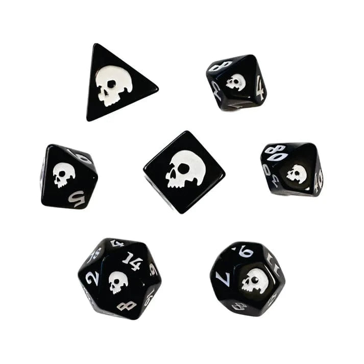 Black Death Polyhedral Dice Set - Saltire Games