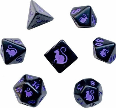 Kitty Clacks® Magic Polyhedral Dice Set - Saltire Games