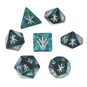 Knight's Blades Polyhedral Dice Set - Saltire Games