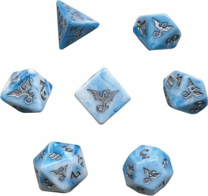 Swirl Dragon Cloud Polyhedral Dice Set - Saltire Games