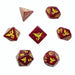 Swirl Dragon Red Polyhedral Dice Set - Saltire Games