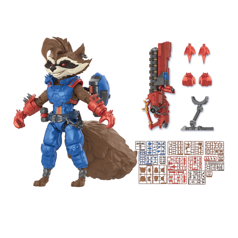 Model Kits - Plastic Blokees Marvel Rivals Champion Class 08 Rocket Raccoon Model Kits | Blokees