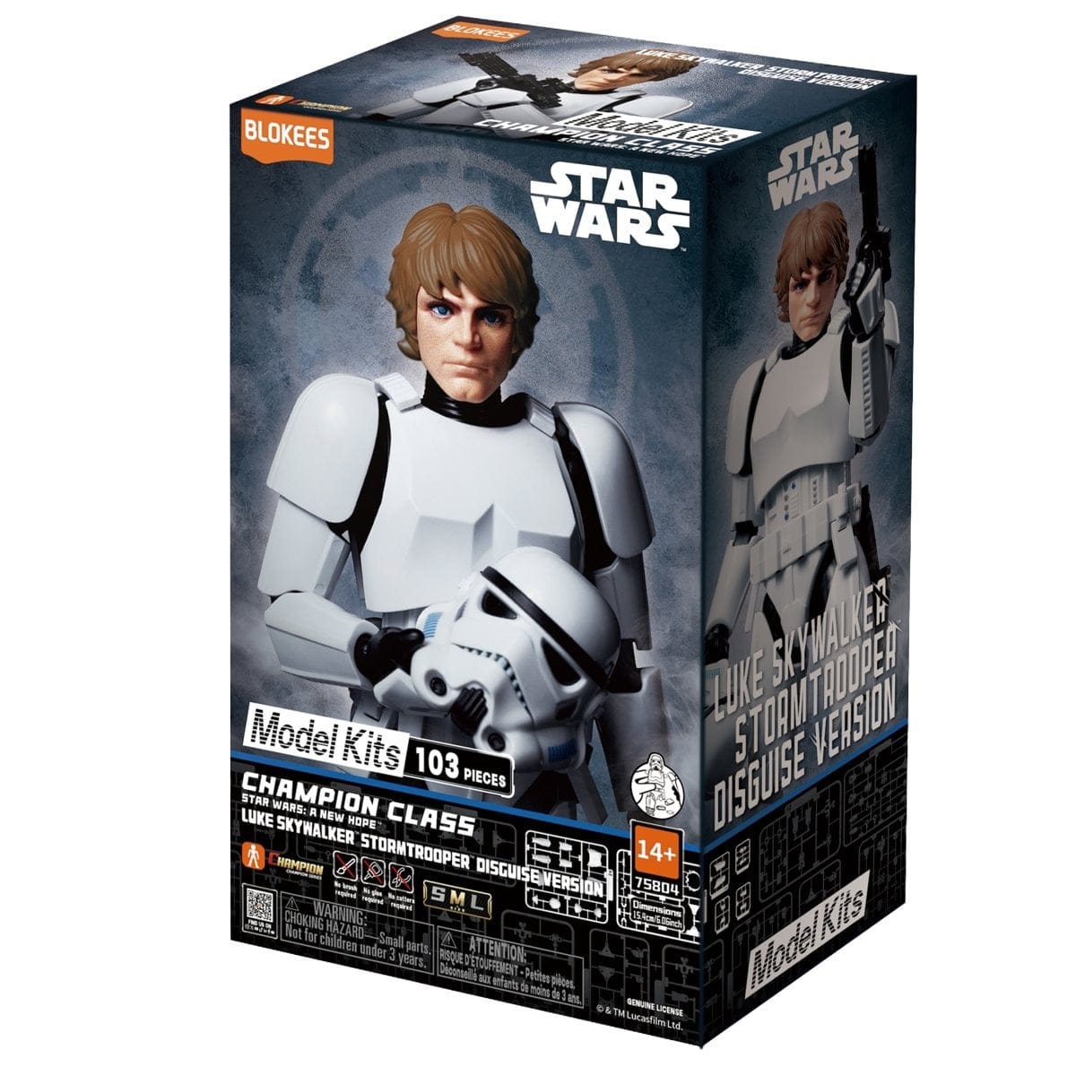 Star Wars: A New Hope Luke Skywalker Stormtrooper Disguise Version Blokees Model Kit - Saltire Games