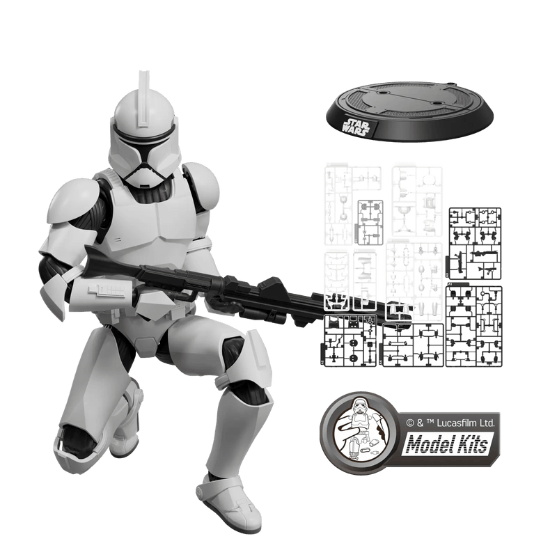 Model Kits - Plastic Blokees STAR WARS: ATTACK OF THE CLONES CHAMPION CLASS 07 CLONE TROOPER MODEL KITS | BLOKEES