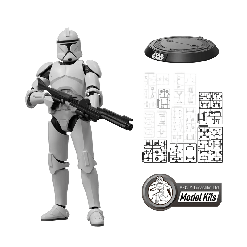Model Kits - Plastic Blokees STAR WARS: ATTACK OF THE CLONES CHAMPION CLASS 07 CLONE TROOPER MODEL KITS | BLOKEES