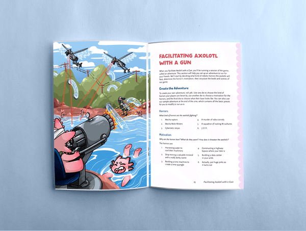 Role Playing Games Bright Bard Games Axolotl with a Gun 2nd Edition