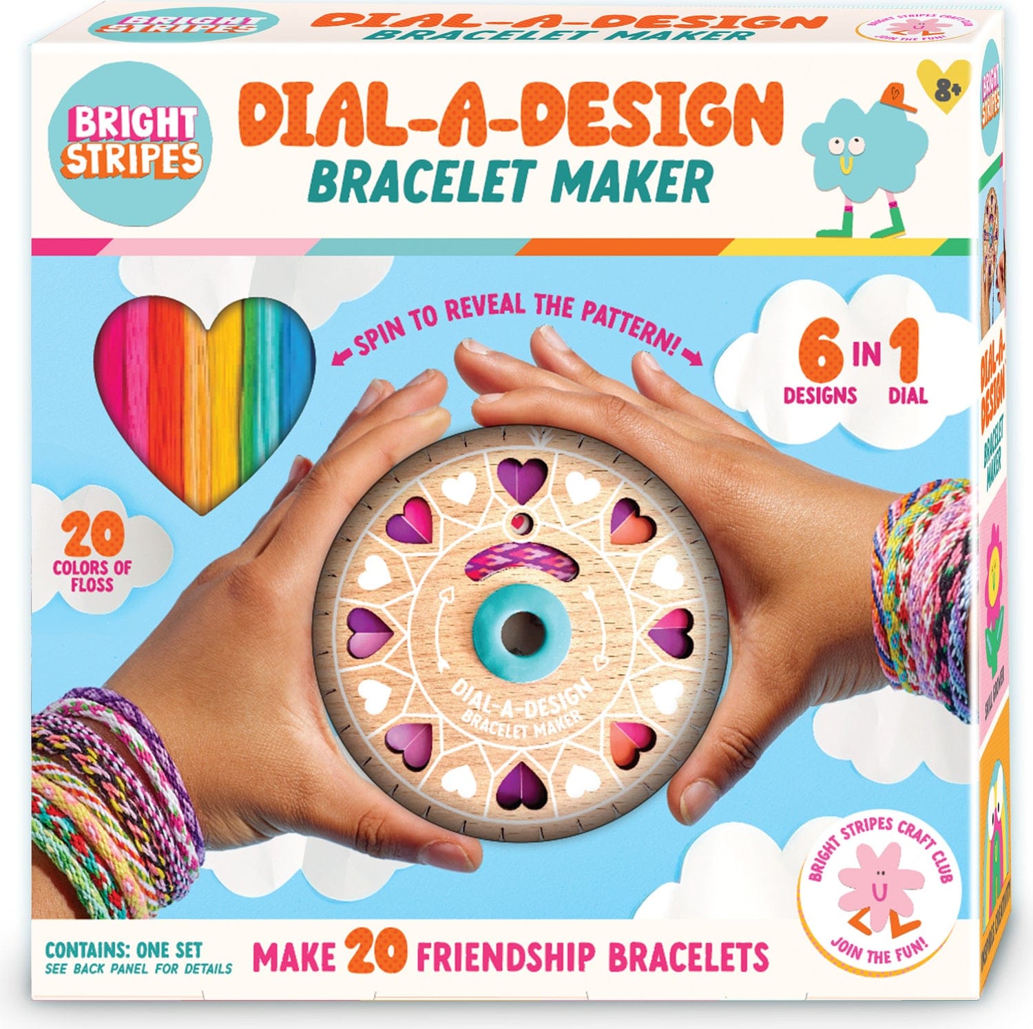 Toys - Arts & Crafts - Kits Bright Stripes Dial-A-Design Bracelet Wheel