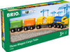 BRIO Three Wagon Cargo Train - Saltire Games