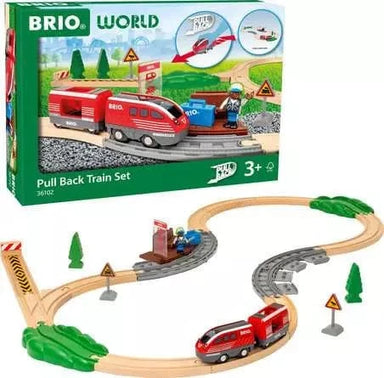 BRIO World Pull Back Train Set - Saltire Games