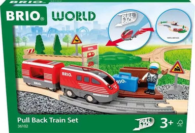 BRIO World Pull Back Train Set - Saltire Games