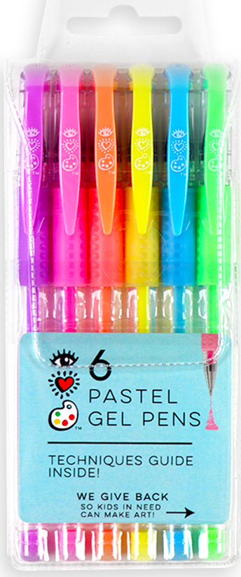 Iheartart 6 Pastel Gel Pens - Saltire Games