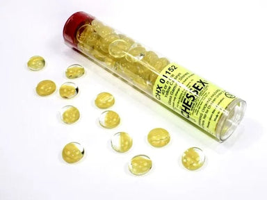Yellow Catseye Glass Stones - Saltire Games