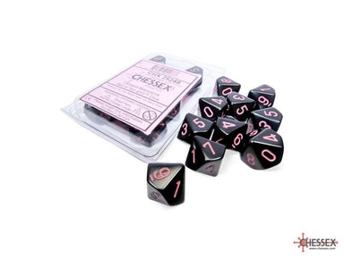 Opaque Black/Pink D10 Set - Saltire Games