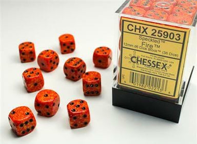 Speckled® 12mm D6 Fire Dice Block™ (36 dice) - Saltire Games