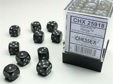 Speckled® 12mm D6 Ninja™ Dice Block™ (36 dice) - Saltire Games