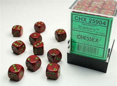 Speckled® 12mm D6 Strawberry™ Dice Block™ (36 dice) - Saltire Games