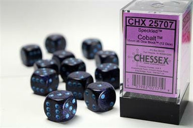 Speckled® 16mm D6 Cobalt™ Dice Block™ (12 dice) - Saltire Games