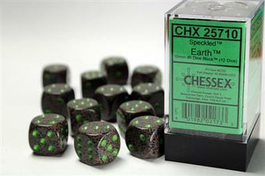 Speckled® 16mm D6 Earth Dice Block™ (12 dice) - Saltire Games