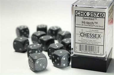 Speckled® 16mm D6 Hi-Tech™ Dice Block™ (12 dice) - Saltire Games