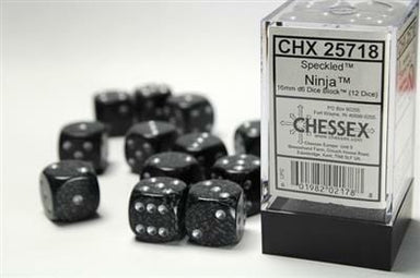 Speckled® 16mm D6 Ninja™ Dice Block™ (12 dice) - Saltire Games