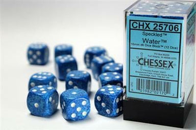 Speckled® 16mm D6 Water Dice Block™ (12 dice) - Saltire Games