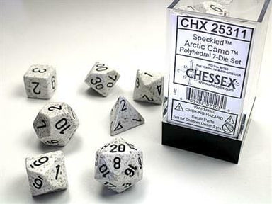 Speckled® Polyhedral Arctic Camo™ 7-Die Set - Saltire Games