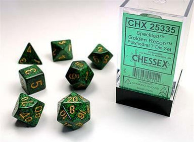 Speckled® Polyhedral Golden Recon™ 7-Die Set - Saltire Games