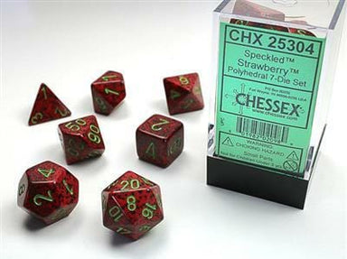 Speckled® Polyhedral Strawberry™ 7-Die Set - Saltire Games