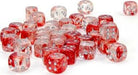 Nebula® 12mm D6 Red/silver Luminary™ Dice Block™ (36 dice) - Saltire Games