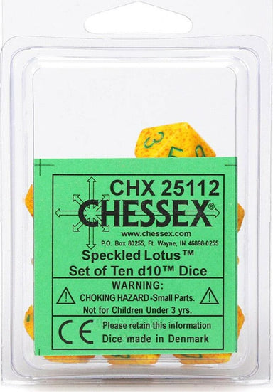 Speckled Lotus d10 Set - Saltire Games