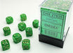 Vortex® 12mm D6 Green/gold Dice Block™ (36 dice) - Saltire Games