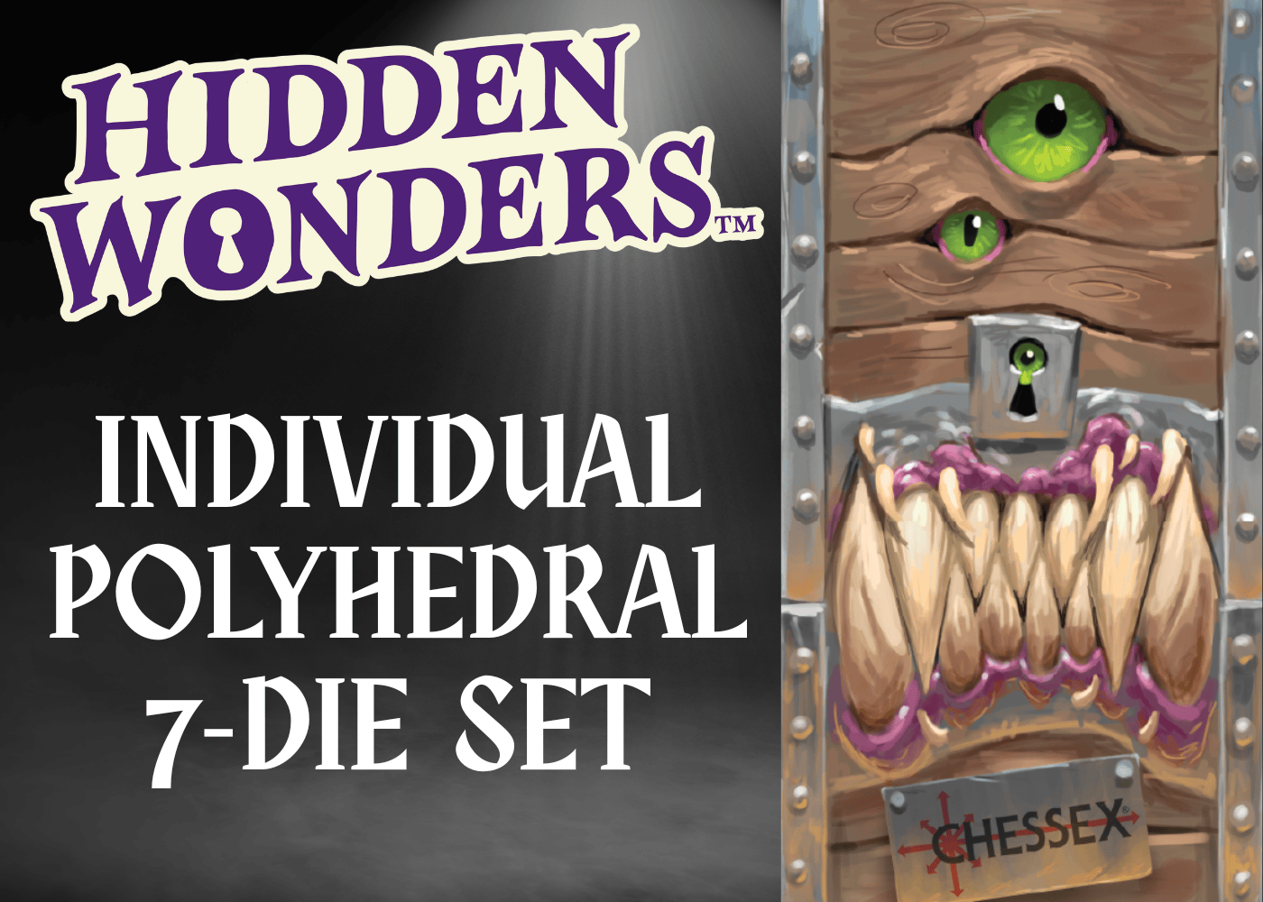Hidden Wonders™ Assorted 7-Die Polyhedral Set - Saltire Games