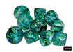 Borealis Kelp/light green Luminary d10 Set - Saltire Games