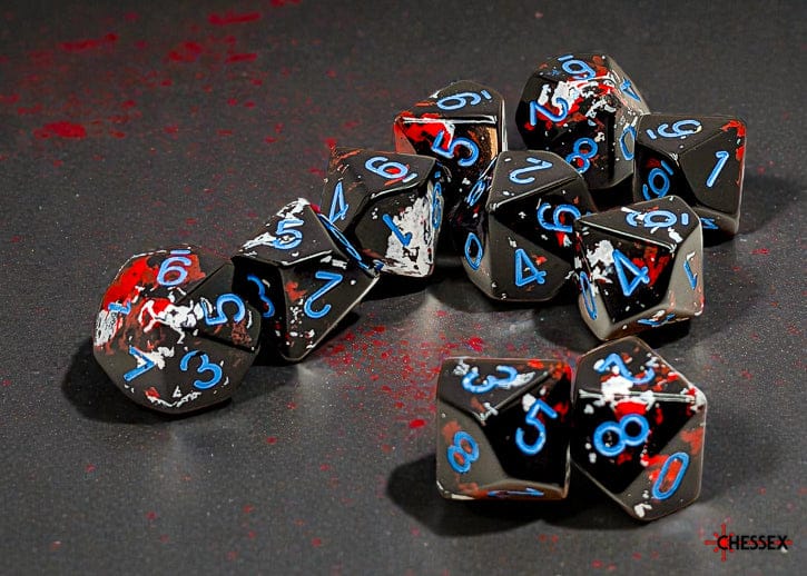 Brush Dark Side/blue d10 Set - Saltire Games