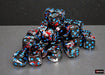 Brush Darkside/blue d6 Dice Block (36 Dice) - Saltire Games