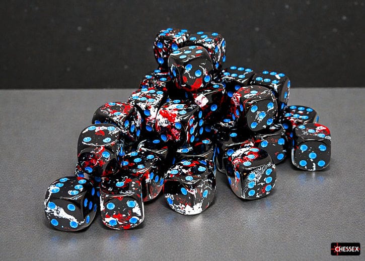 Brush Darkside/blue d6 Dice Block (36 Dice) - Saltire Games