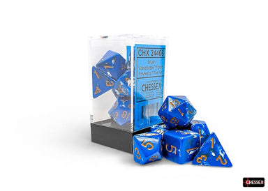 Brush Polyhedral Wavebreak/gold 7-Die Set - Saltire Games