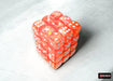 Festive Dahlia/white Luminary 12mm d6 Dice Block (36 dice) - Saltire Games