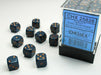 Opaque 12mm D6 Dusty Blue/copper Dice Block™ (36 dice) - Saltire Games