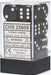 Opaque 16mm D6 Black/white Dice Block™ (12 dice) - Saltire Games
