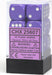 Opaque 16mm D6 Purple/white Dice Block™ (12 dice) - Saltire Games