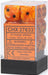 Vortex® 16mm D6 Orange/black Dice Block™ (12 dice) - Saltire Games