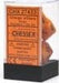Vortex® Polyhedral Orange/black 7-Die Set - Saltire Games