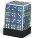 Festive® 12mm D6 Waterlily™/white Dice Block™ (36 dice) - Saltire Games