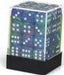 Festive® 12mm D6 Waterlily™/white Dice Block™ (36 dice) - Saltire Games