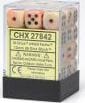 Festive Circus/black 12mm d6 Dice Block (36 dice) - Saltire Games
