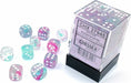 Nebula® 12mm D6 Wisteria/white Luminary™ Dice Block™ (36 dice) - Saltire Games