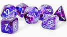 Nebula® Mega-hedral™ Nocturnal™/turquoise Luminary™ 7-Die Set - Saltire Games